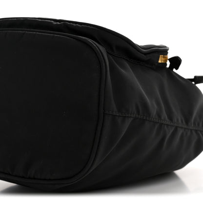 Prada Saffiano Tessuto Nylon Mini Bucket Crossbody Bag Black 11 of 13