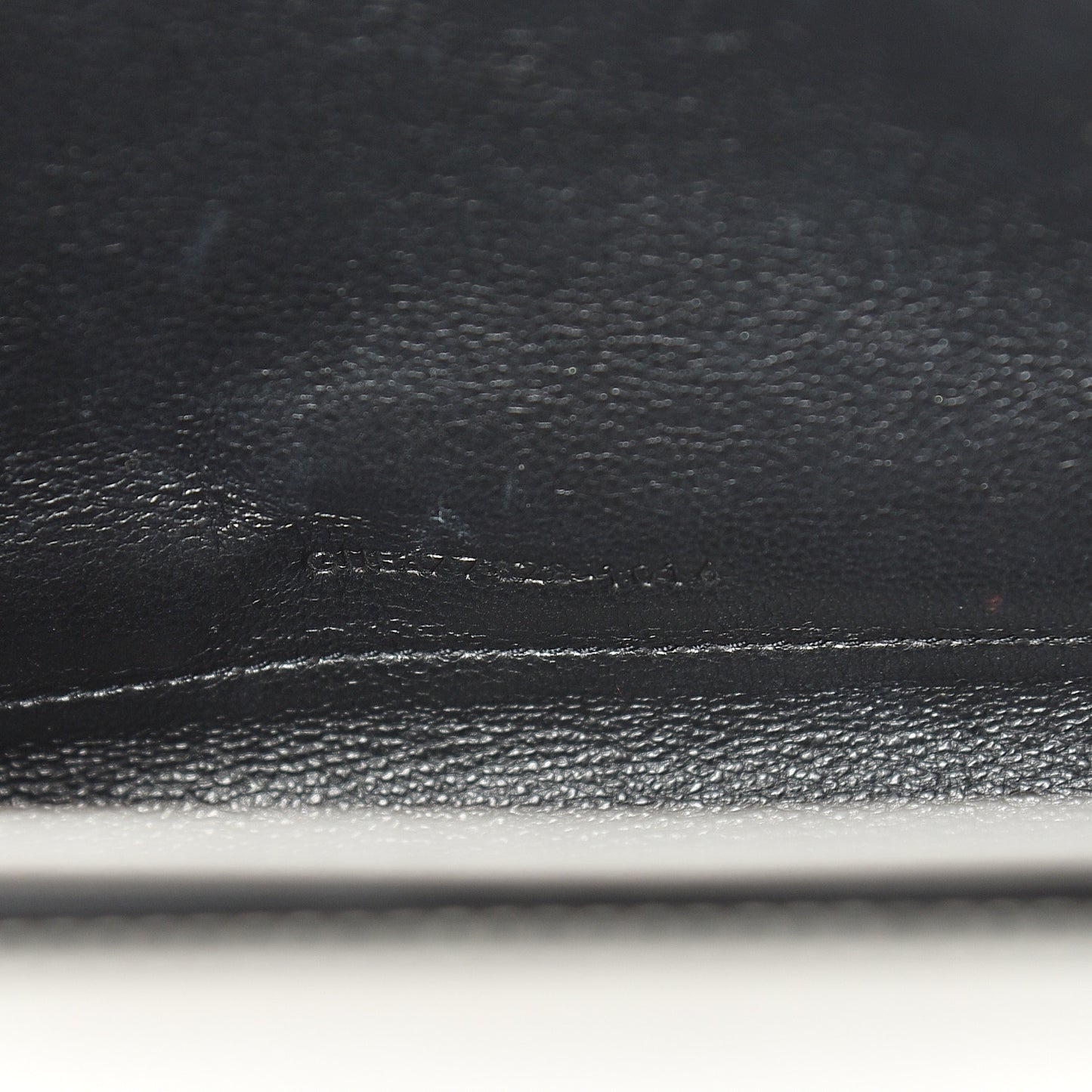 Grain De Poudre Matelasse Chevron Monogram Chain Wallet Oyster Grey