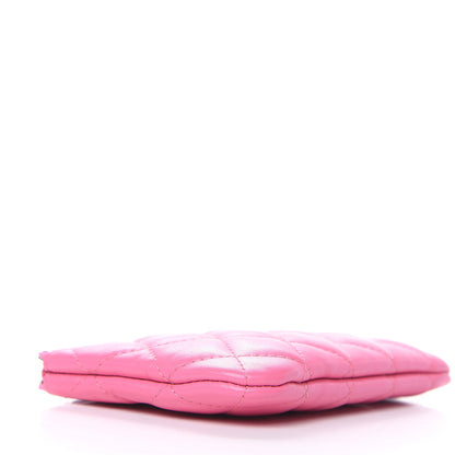Chanel Lambskin Quilted Small Cosmetic Case Pink 4 of 8
