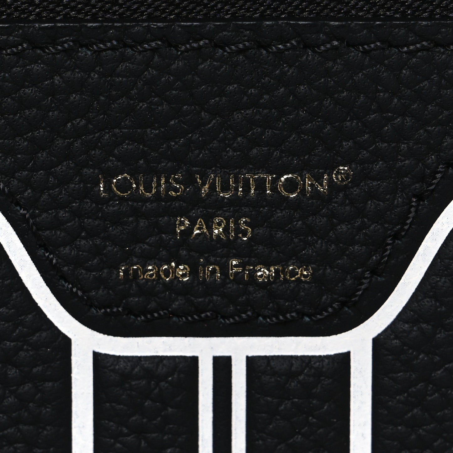 Calfskin Neverfull Inside Out MM Pochette Black