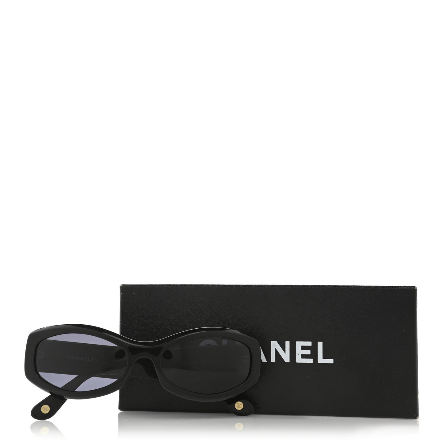 Chocolate Bar Quilted CC Sunglasses 5029 Black