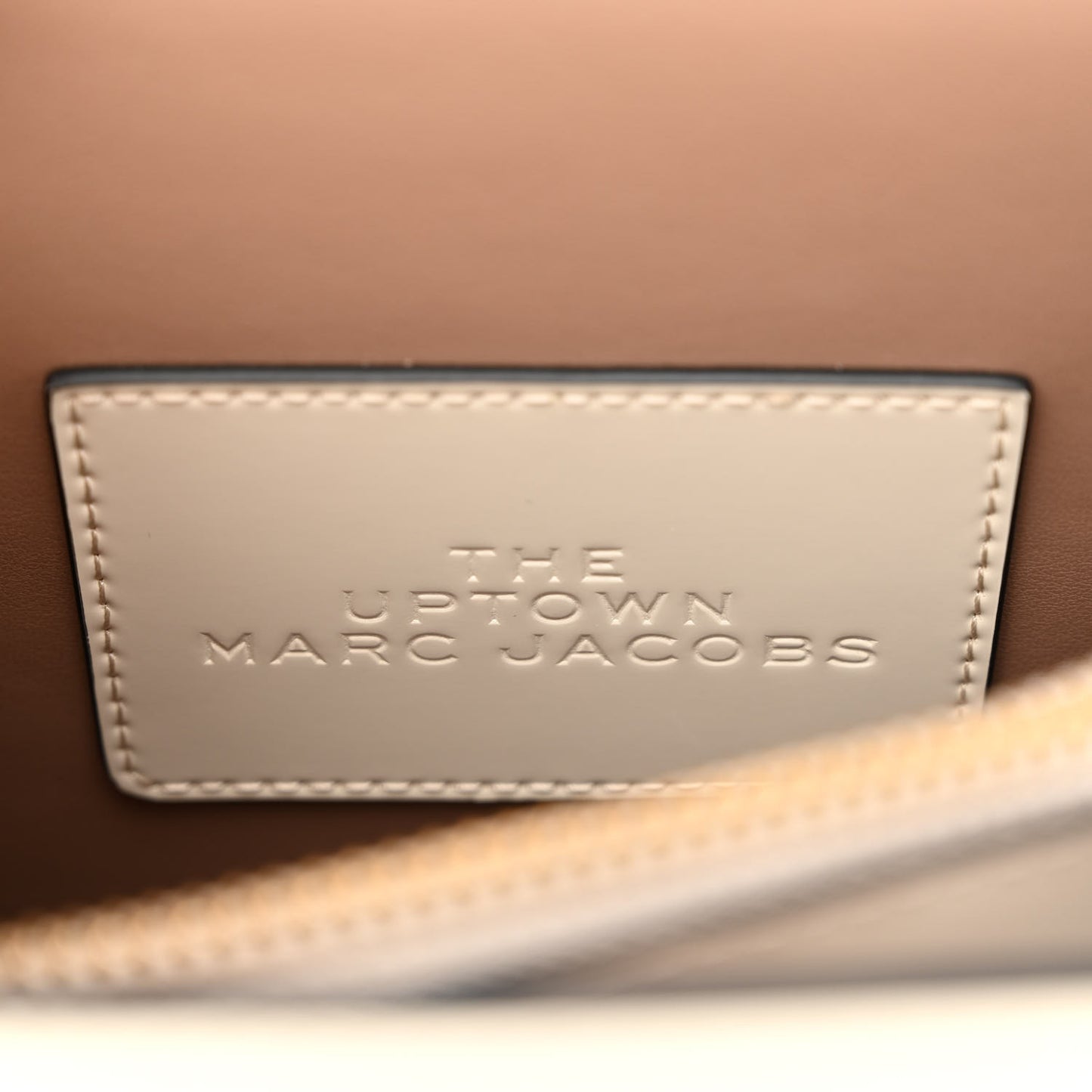Shiny Calfskin Uptown Shoulder Bag White