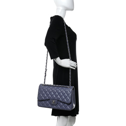Chanel Lambskin Quilted Jumbo Double Flap Light Purple 2 of 7