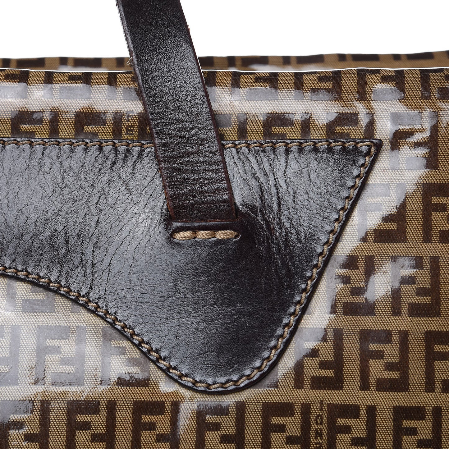 Vinyl Zucchino Large Tote Tobacco