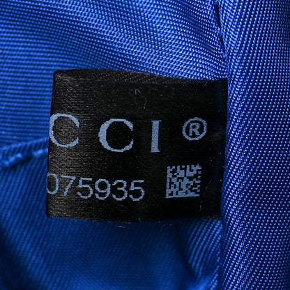 Gucci Econyl Nylon Monogram Off The Grid Backpack Guilted Blue Black 7 of 10