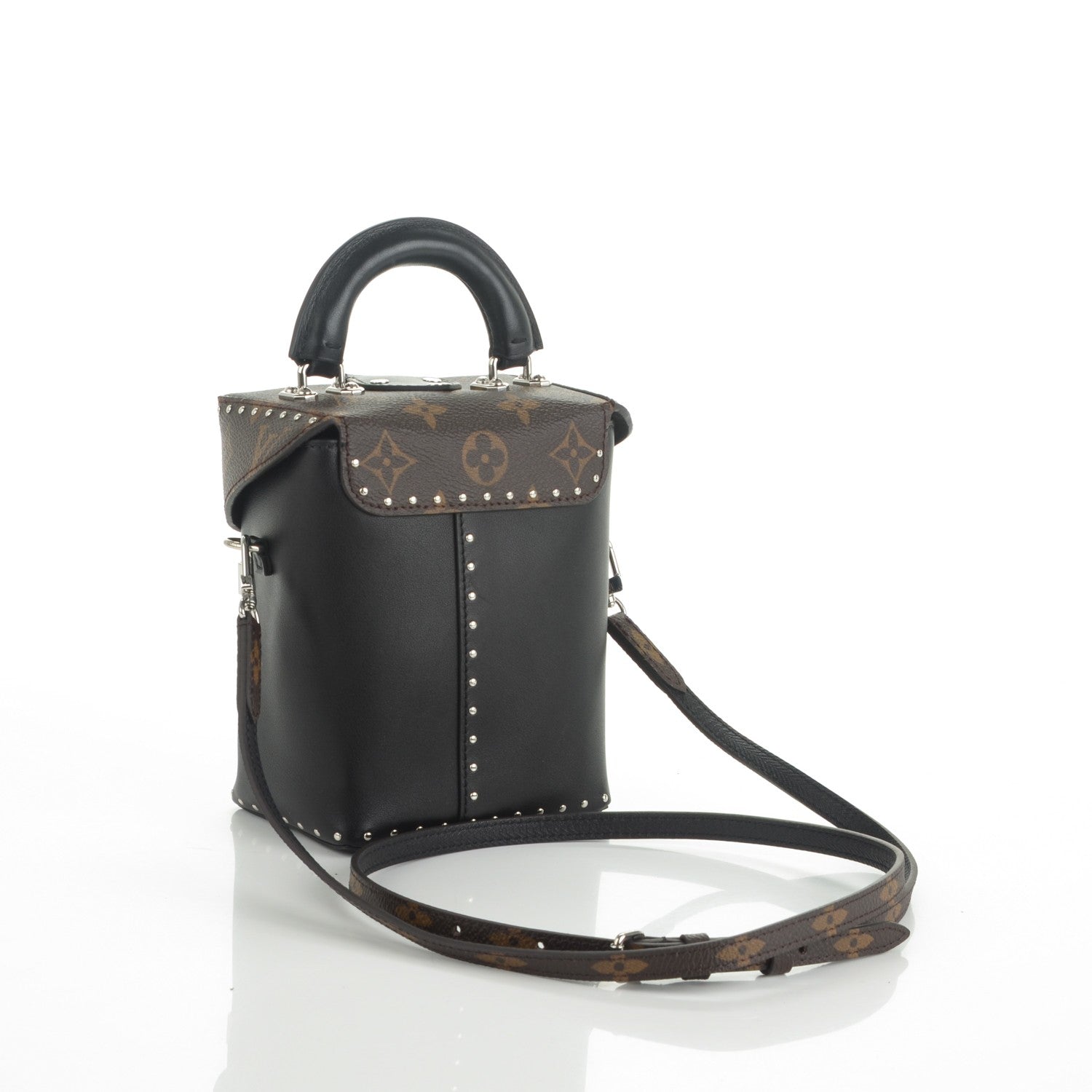 Louis Vuitton Calfskin Monogram Camera Box Black 3 of 7