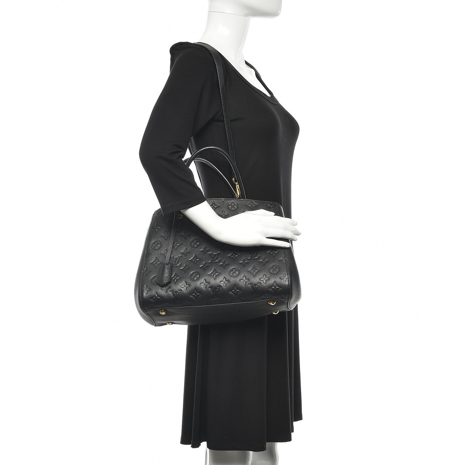 Louis Vuitton Empreinte Montaigne MM Black 2 of 9