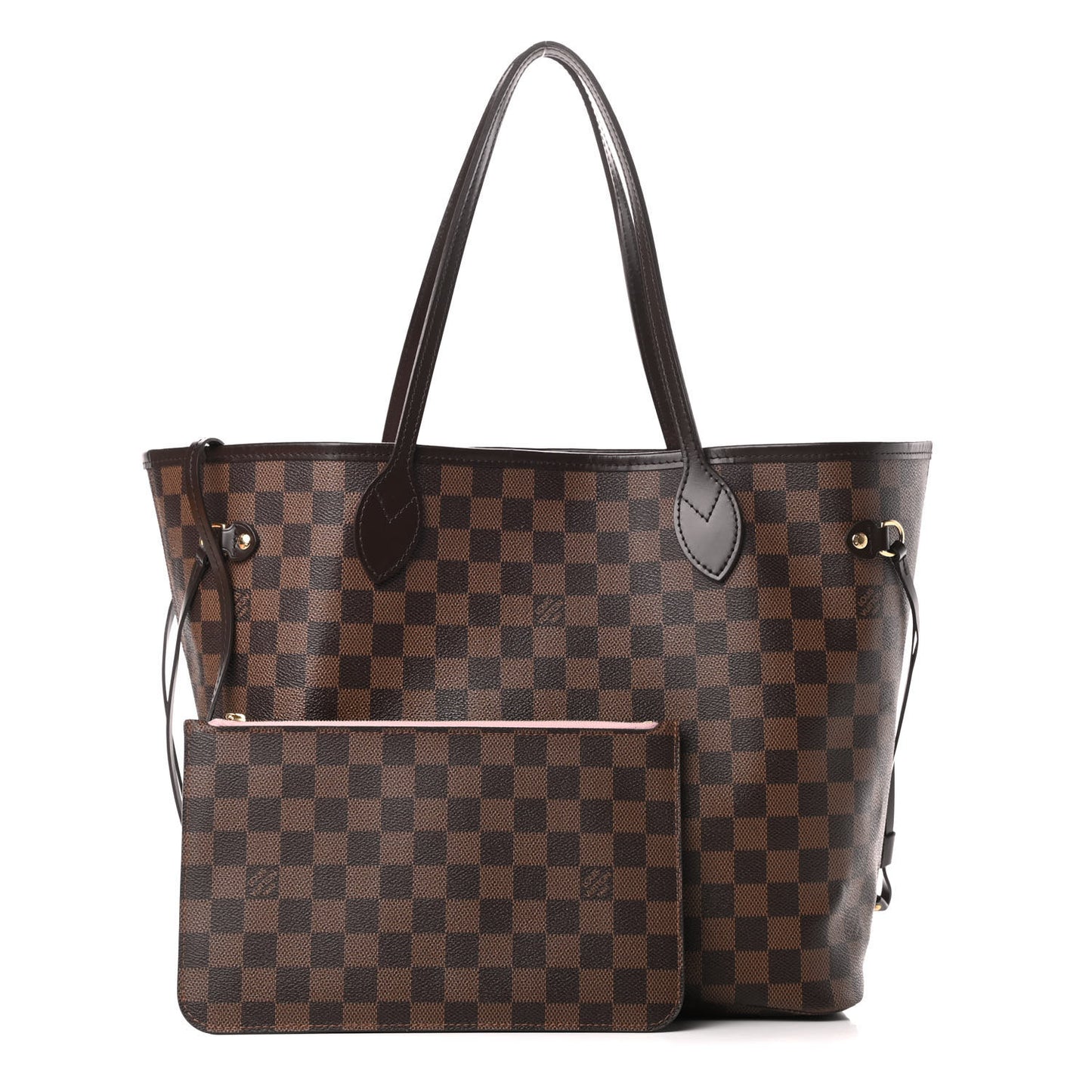 Damier Ebene Neo Neverfull MM Rose Ballerine