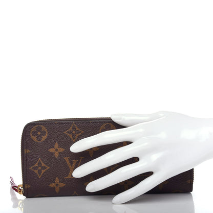 Louis Vuitton Monogram Clemence Wallet Fuchsia 2 of 7