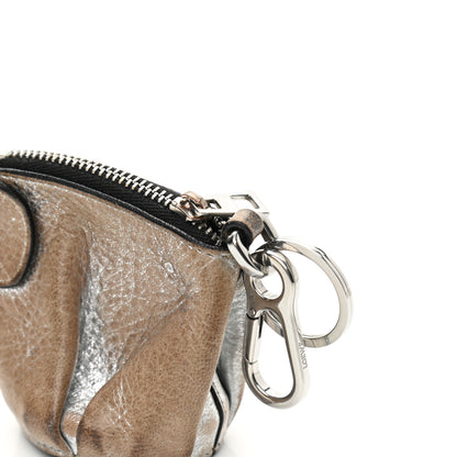 Loewe Metallic Calfskin Mini Elephant Coin Purse Silver 10 of 12