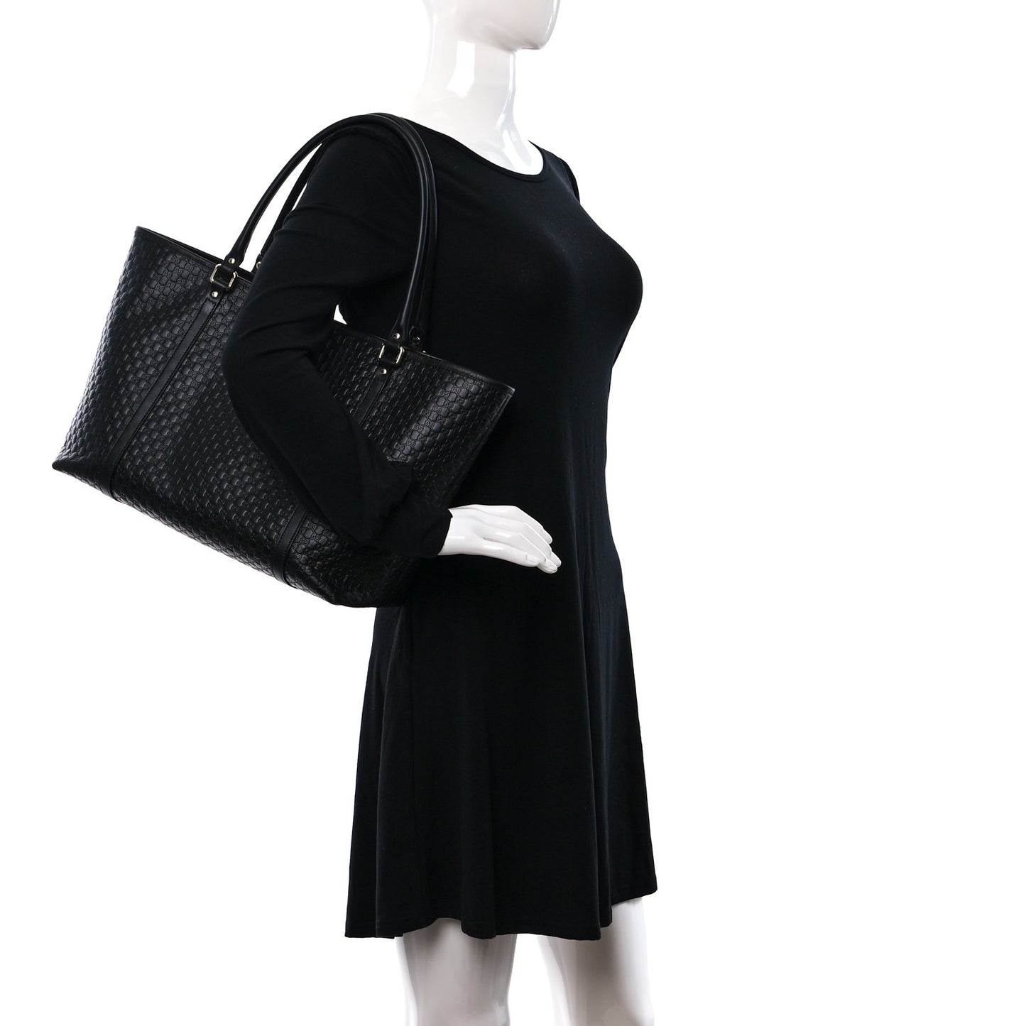 Microguccissima Medium Joy Tote Black