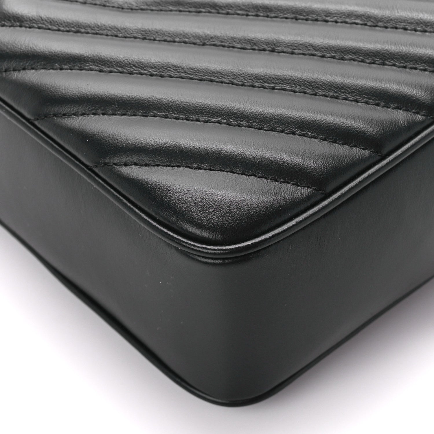 Saint Laurent Calfskin Matelasse Monogram Lou Camera Bag Black 10 of 10