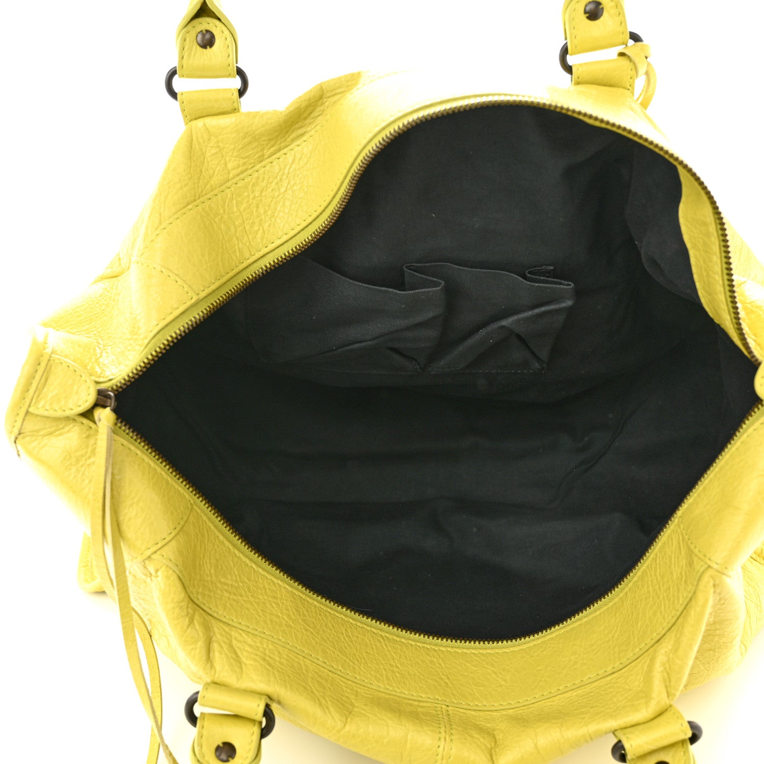 Balenciaga Agneau Classic Hardware Work Jaune Poussin 5 of 10
