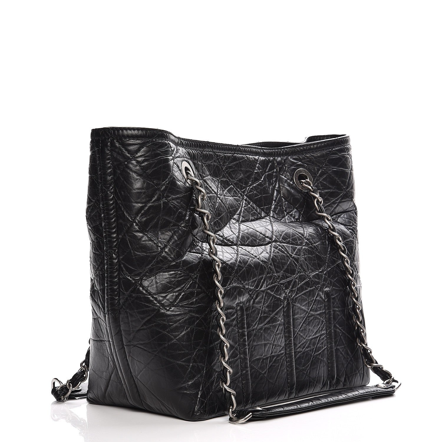 Chanel Calfskin Small Shopping In Moscow Tote Black 3 of 9