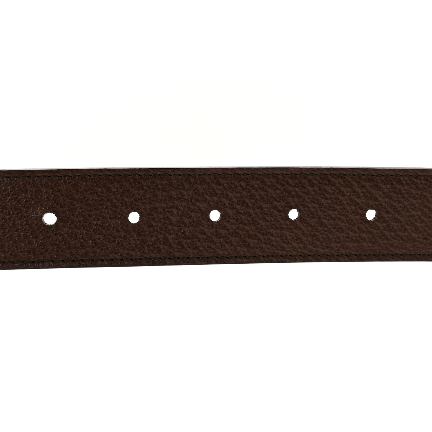 GG Supreme Monogram Textured Dollar Calfskin Squared Interlocking G 30mm Reversible Belt 95 38 Beige Ebony New Acero
