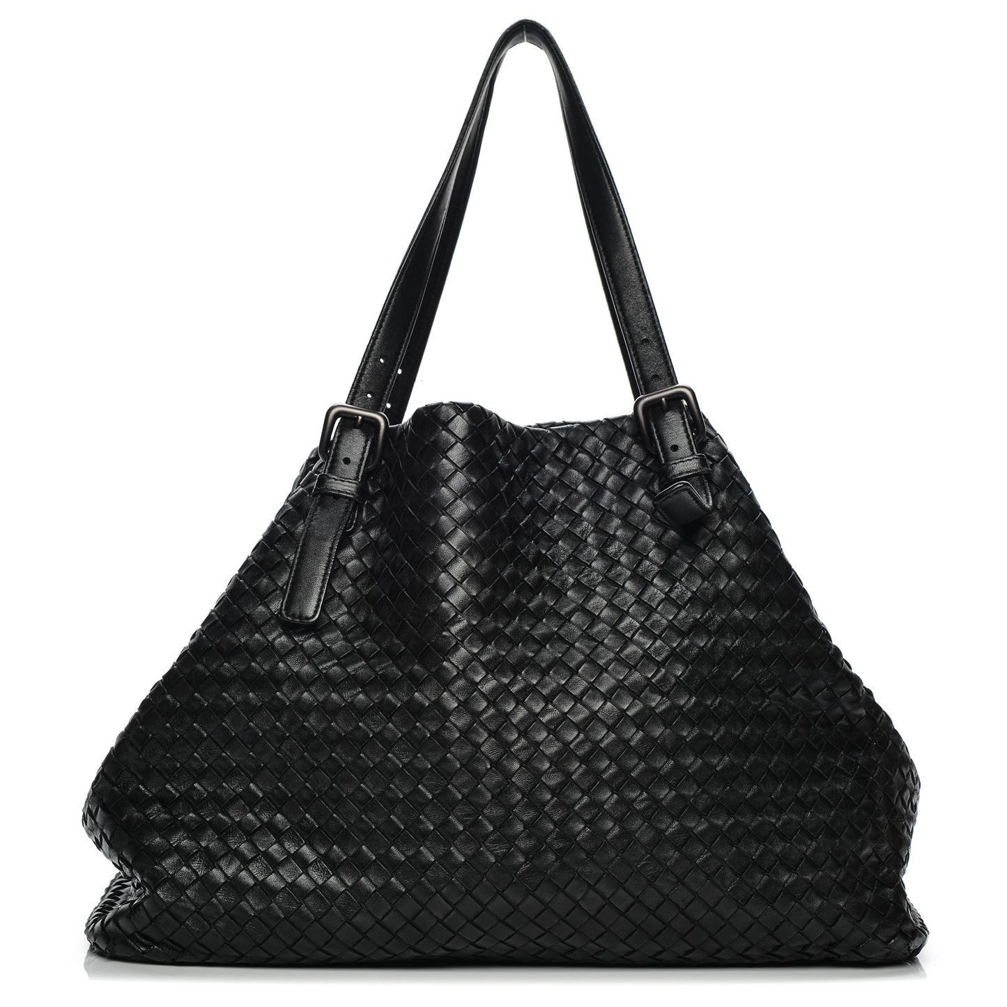 Nappa Intrecciato Large Seamless Tote Nero Black