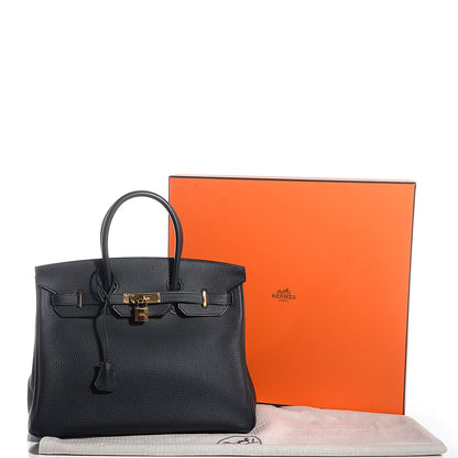 Hermes Togo Birkin 35 Bleu Ocean 4 of 25