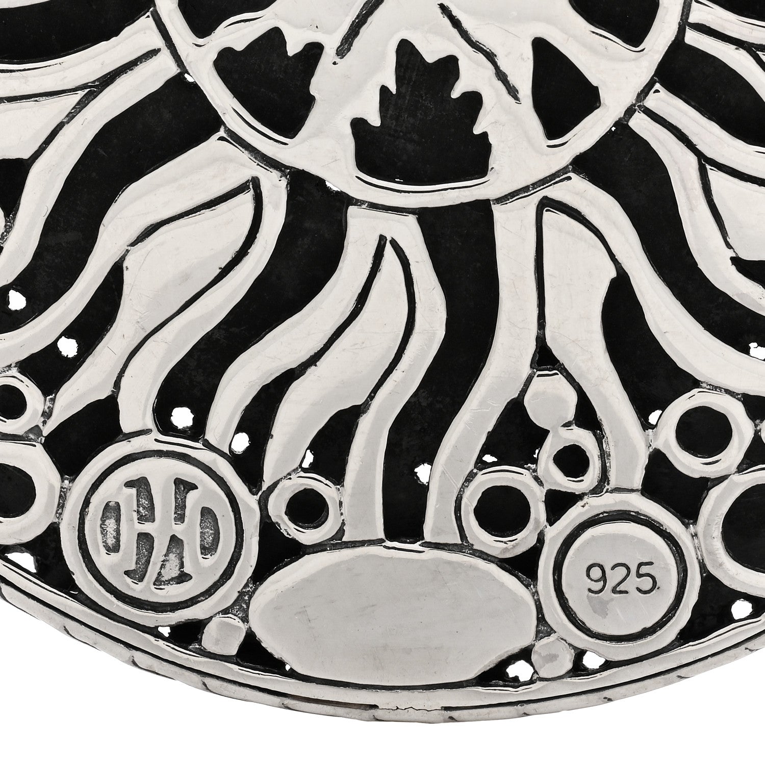 John Hardy Sterling Silver Large Dot Medallion Pendant 3 of 4