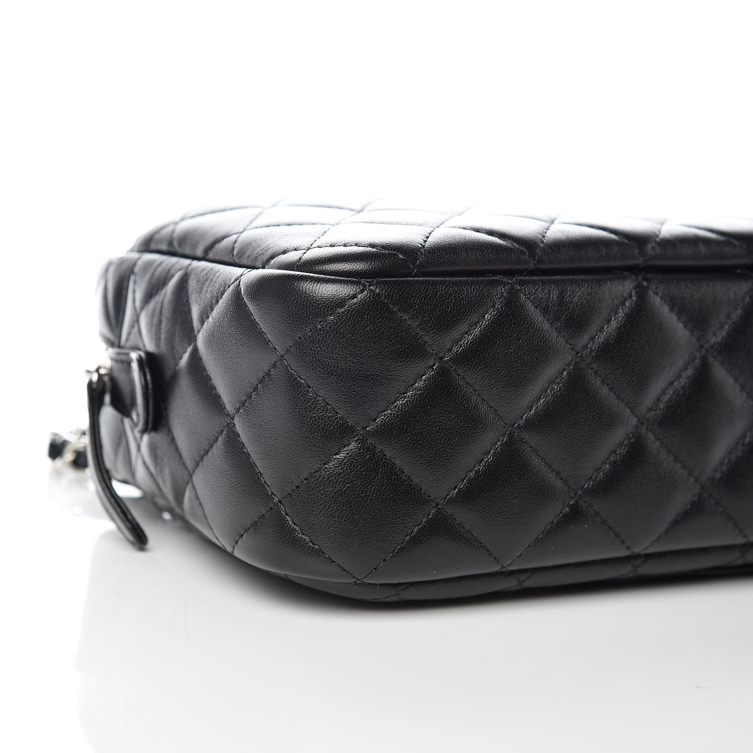 Chanel Lambskin Quilted Camera Case Black 8 of 10