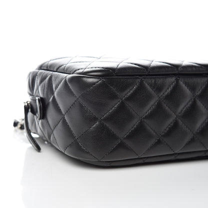 Chanel Lambskin Quilted Camera Case Black 8 of 10