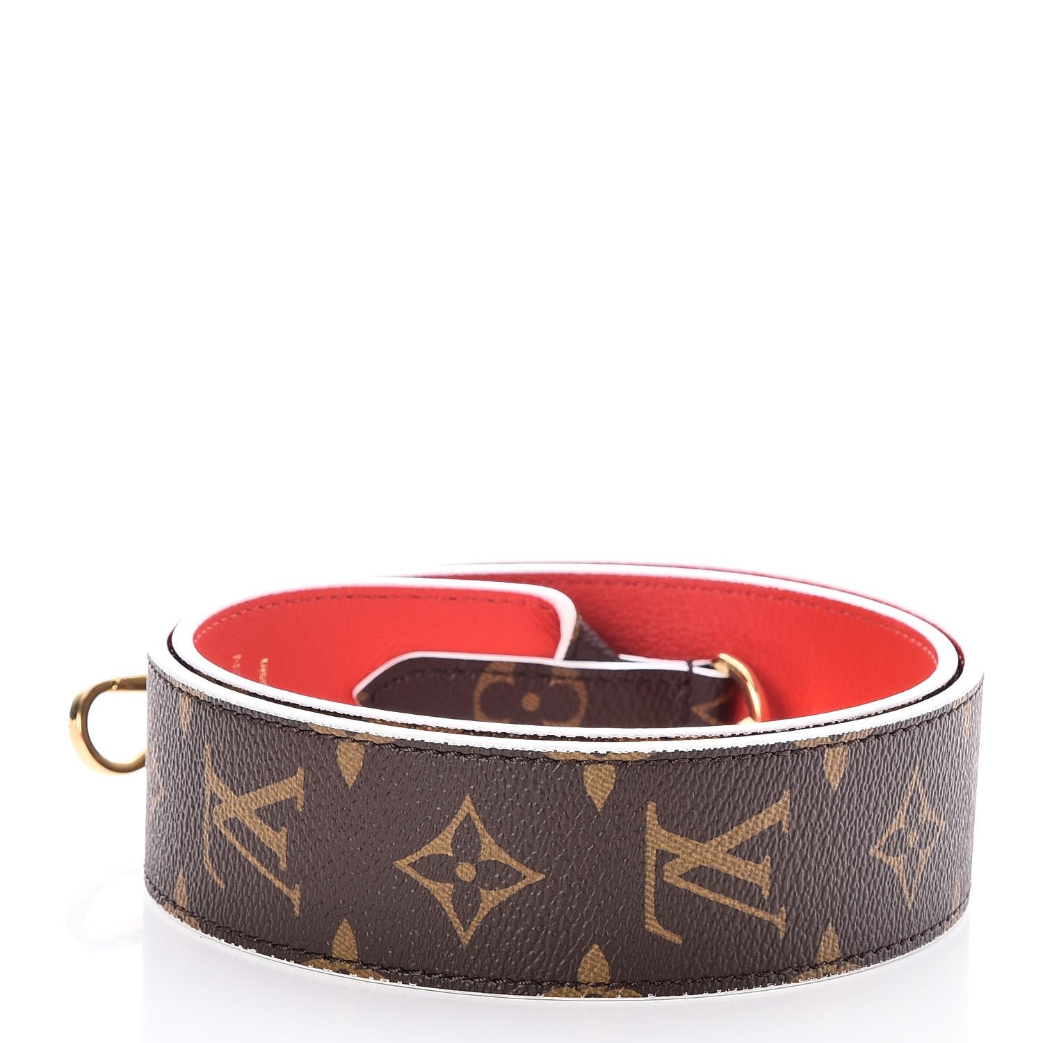 Louis Vuitton Monogram Bandouliere Shoulder Strap Red 2 of 6
