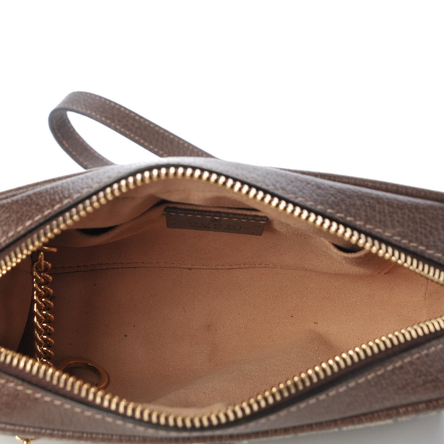 GG Supreme Monogram Web Mini Ophidia Shoulder Bag Brown