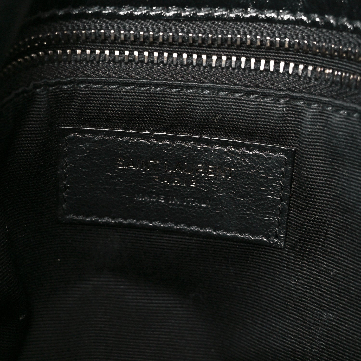 Saint Laurent Crinkled Calfskin Matelasse Monogram Medium Niki Chain Satchel Black 6 of 12