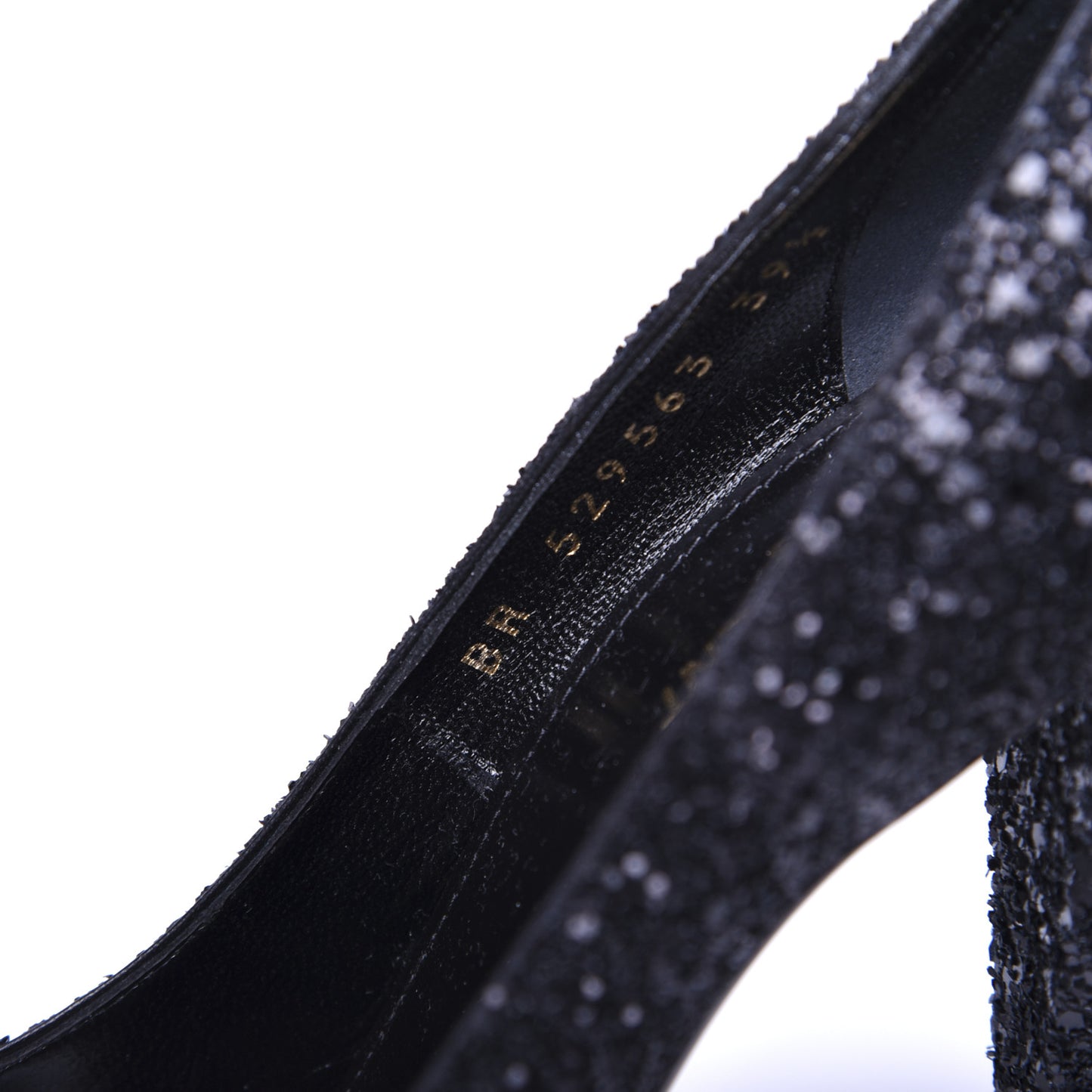 Glitter Era Pumps 39.5 Black Silver