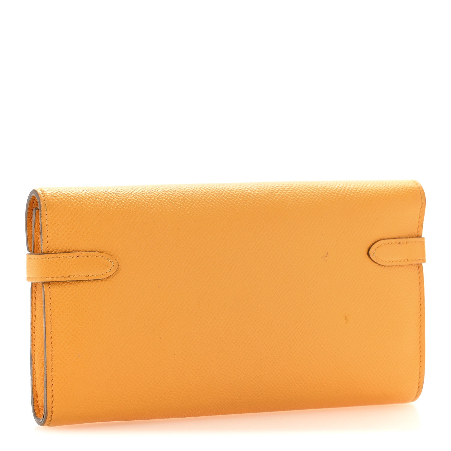 Hermes Epsom Kelly Longue Wallet Jaune Ambre 3 of 12