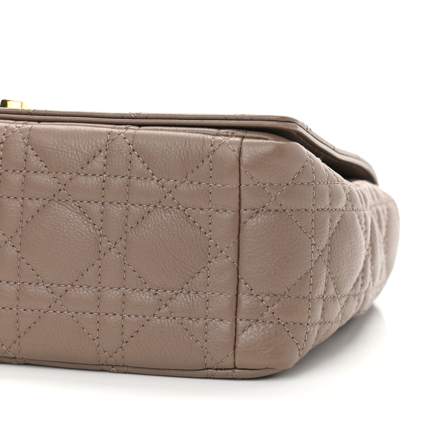 Calfskin Cannage Medium Caro Bag Taupe