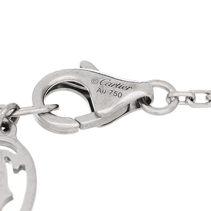 Cartier 18K White Gold Diamond SM D'Amour Bracelet 3 of 4