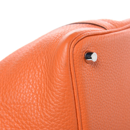 Hermes Taurillon Clemence Picotin Lock 18 PM Orange 10 of 14