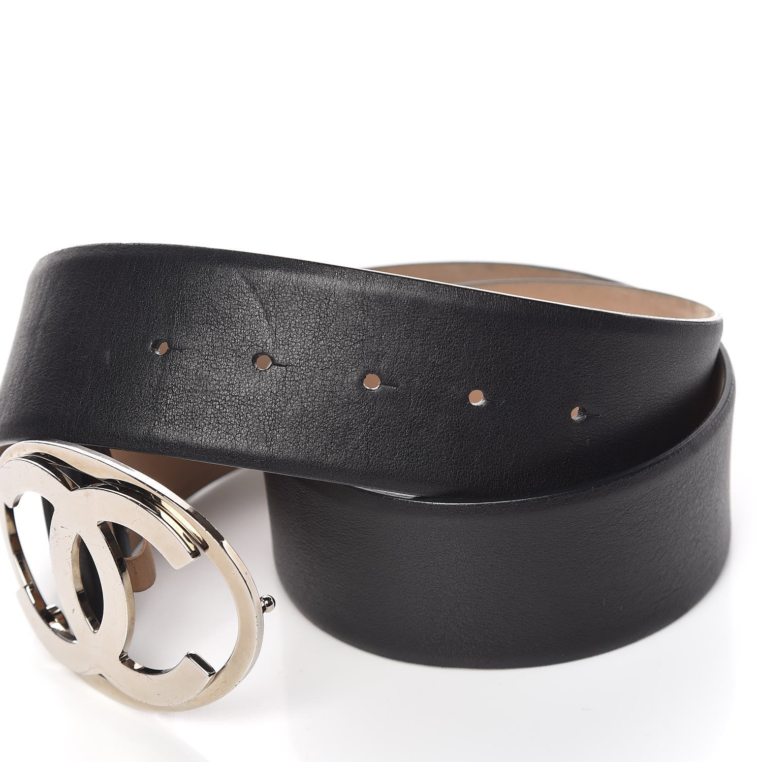 Chanel Calfskin CC Belt 80 32 Black 4 of 9