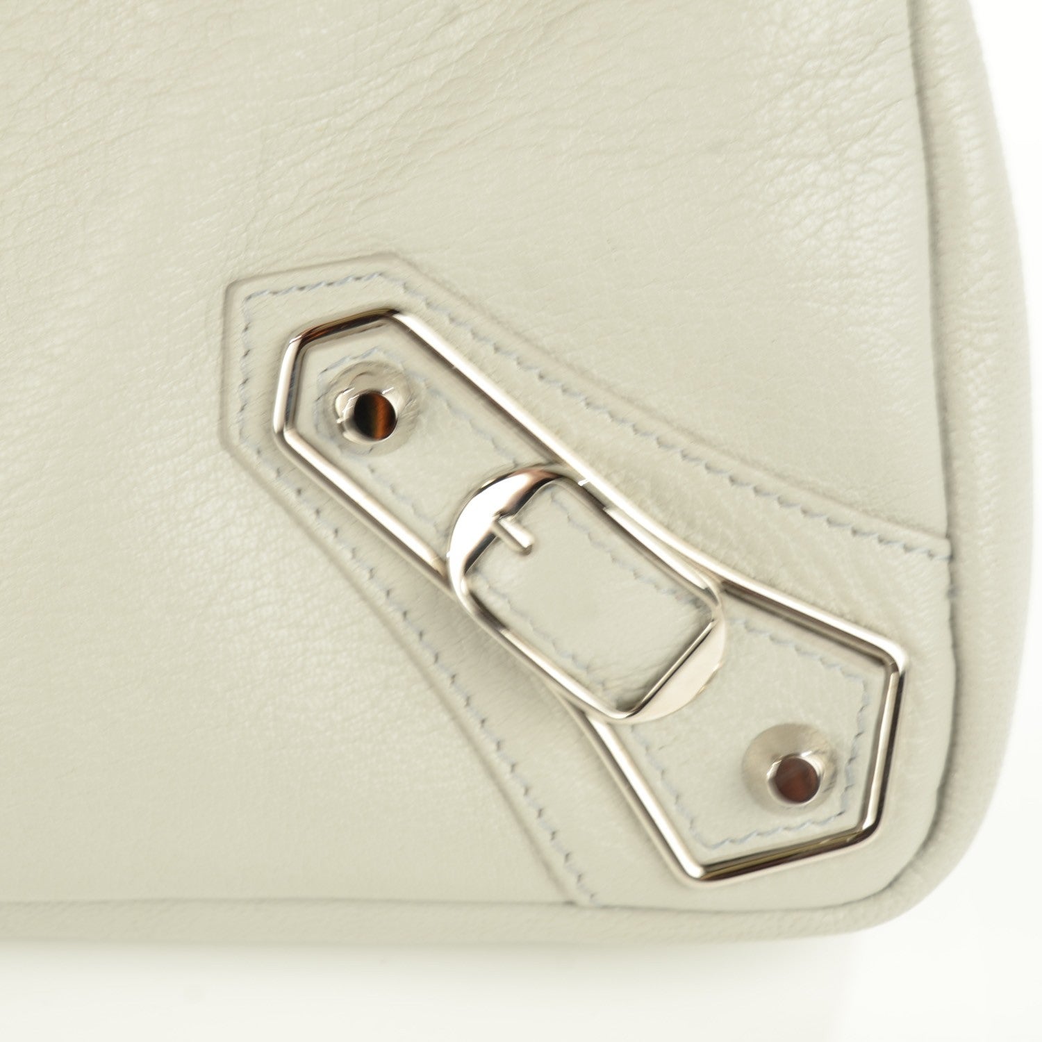 Balenciaga Chevre Silver Metallic Edge Hardware Town Gris Perle 13 of 13