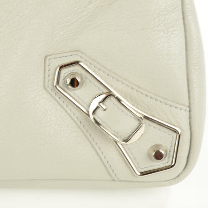 Balenciaga Chevre Silver Metallic Edge Hardware Town Gris Perle 13 of 13