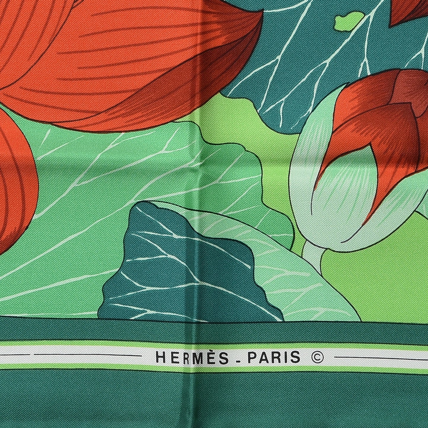 Silk Fleurs de Lotus Scarf 90