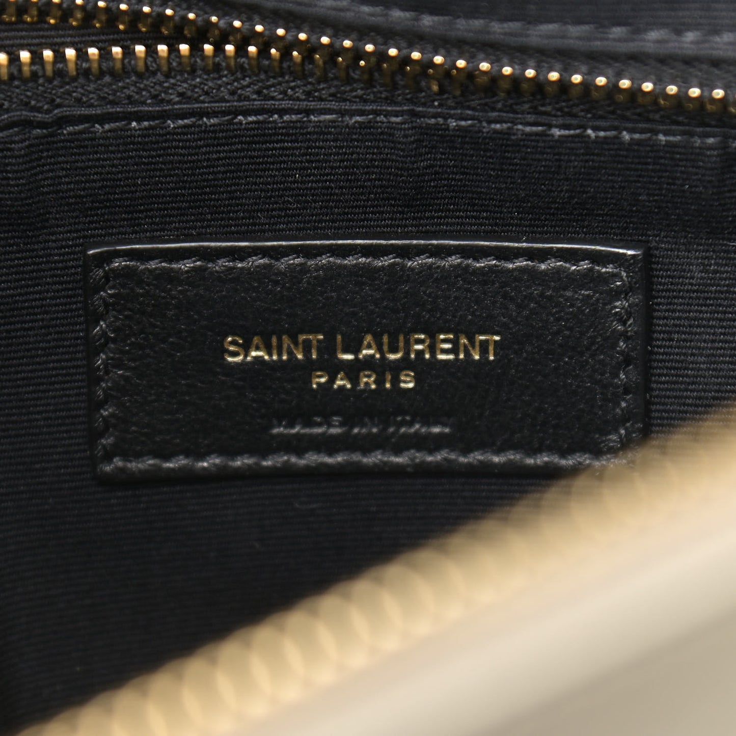 Calfskin Y Quilted Monogram Medium Loulou Chain Satchel Crema Soft