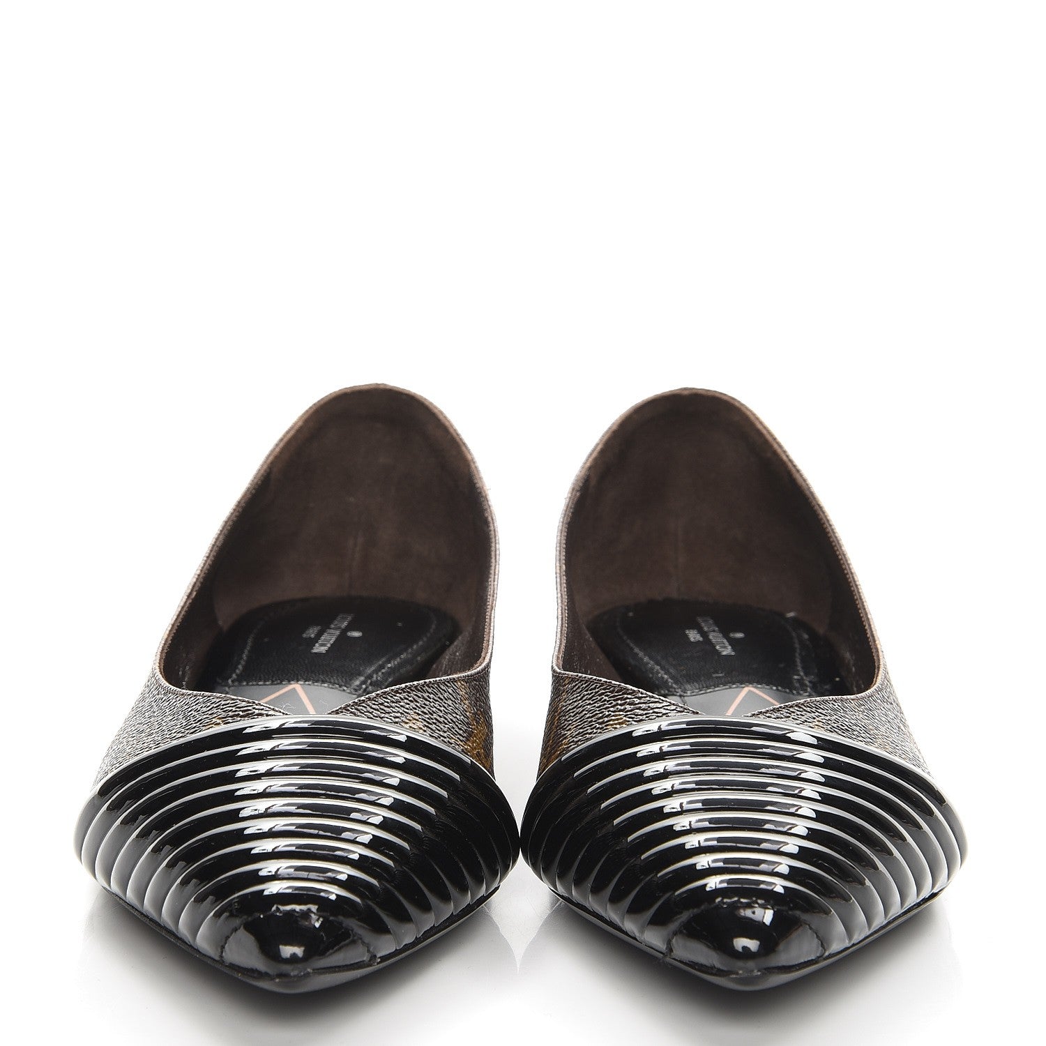 Louis Vuitton Monogram Inspired Ballerina Flats 37.5 3 of 9