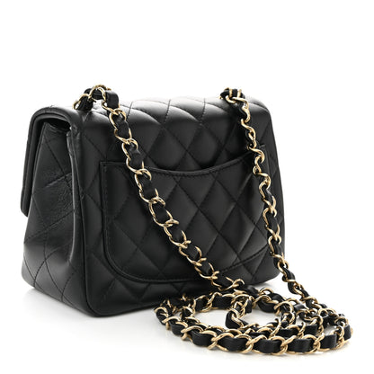 Chanel Lambskin Quilted Mini Square Flap Black 3 of 11