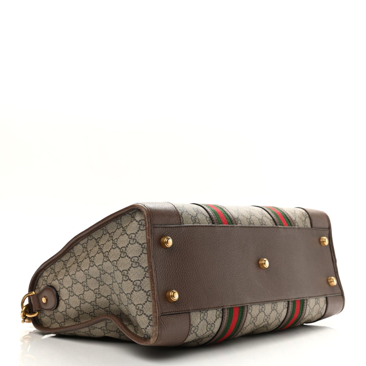 Soft GG Supreme Monogram Web Neo Vintage Duffle Bag Beige New Acero Crop
