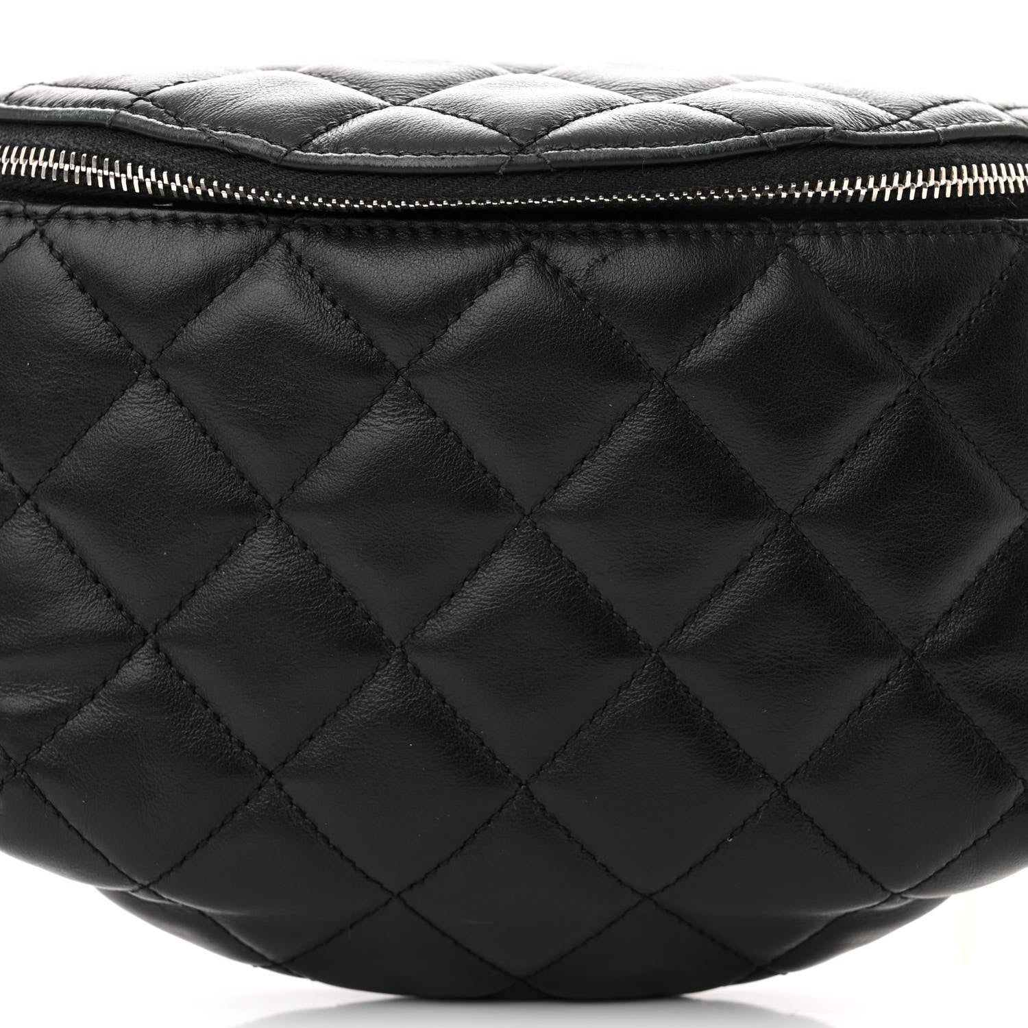 Chanel Calfskin Quilted Waist Belt Bag Black 8 of 15