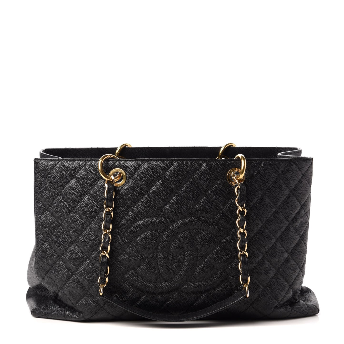 Caviar Quilted XL Grand Shopping Tote GST Black