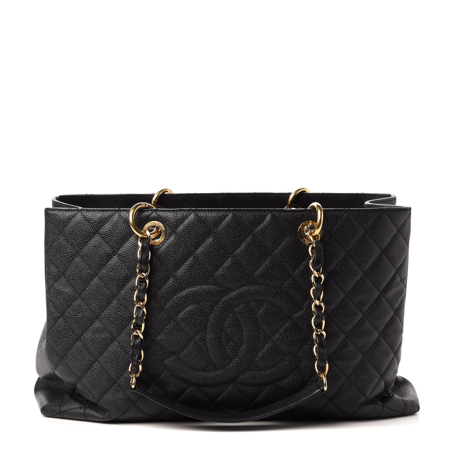 Chanel Caviar Quilted XL Grand Shopping Tote GST Black 1 of 10