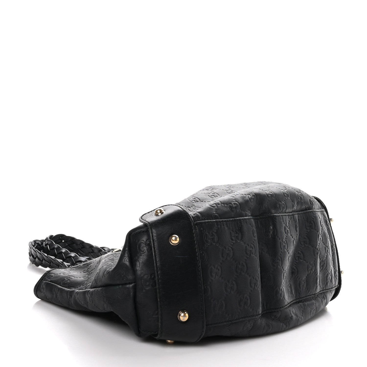 Gucci Guccissima Small Pelham Shoulder Bag Black 4 of 9