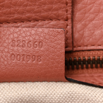 Gucci Pebbled Calfskin Bi-Color Medium Bamboo Shopper Tote Pink 8 of 18