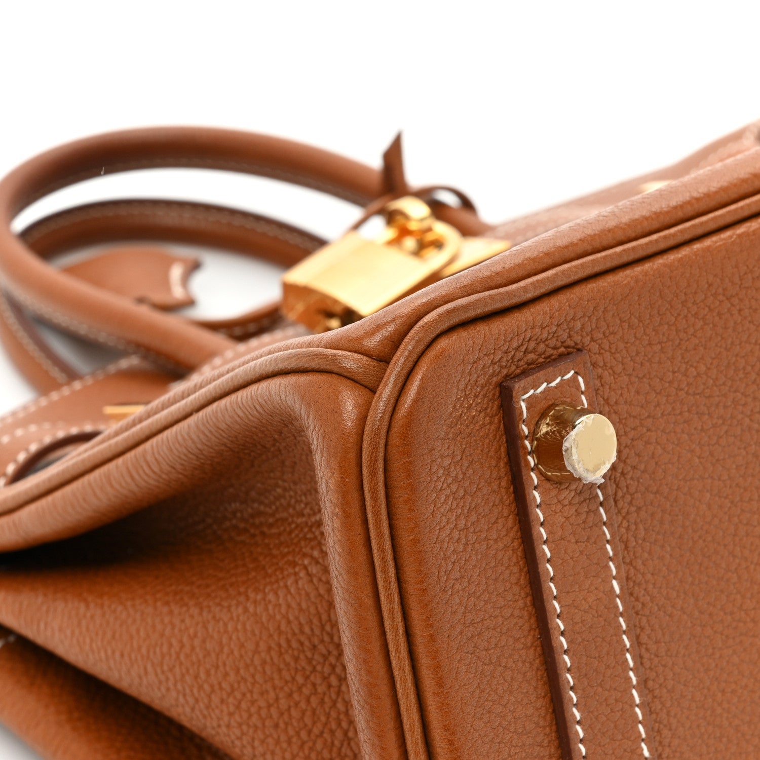 Hermes Natural Barenia Faubourg Birkin 25 Fauve 9 of 13