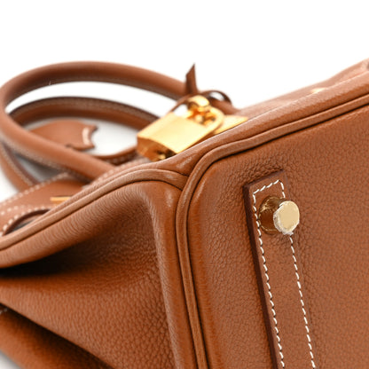 Hermes Natural Barenia Faubourg Birkin 25 Fauve 9 of 13