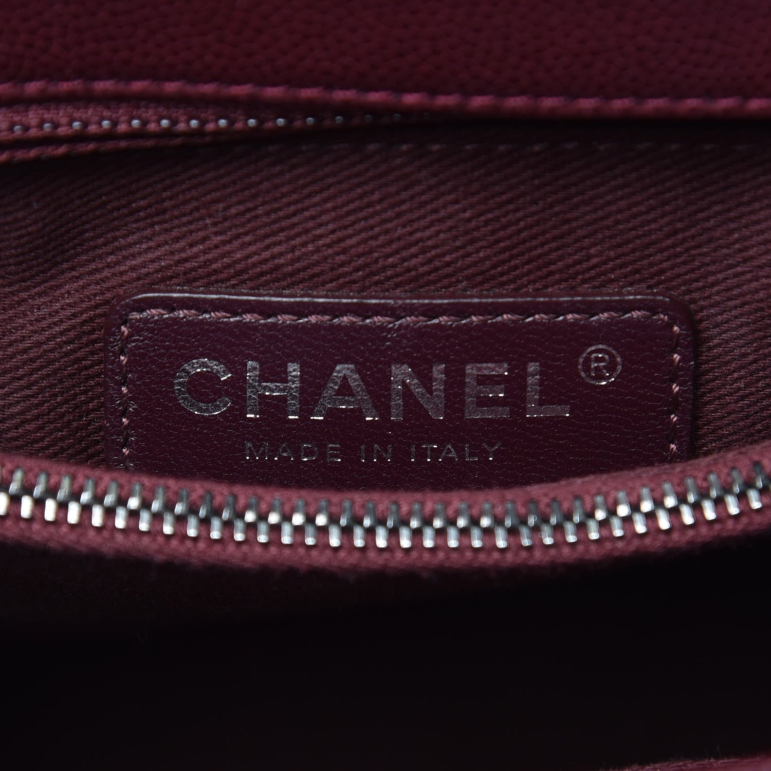 Chanel Caviar Quilted Small Coco Handle Flap Burgundy 7 of 8