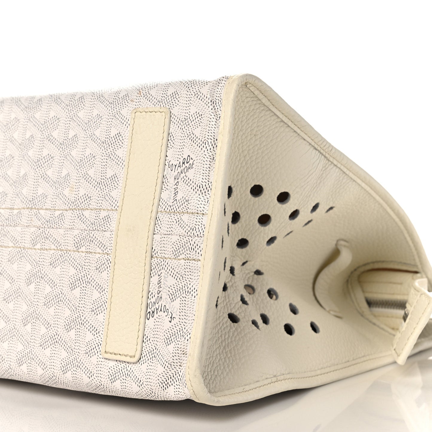 Goyardine Sac Hardy Pet Carrier PM White