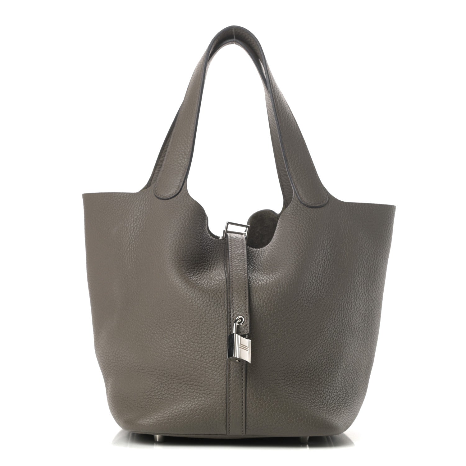 Hermes Taurillon Clemence Picotin Lock 22 MM Etain 1 of 11